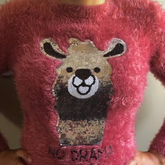 Fuzzy pink sweater - Picture 1 of 1